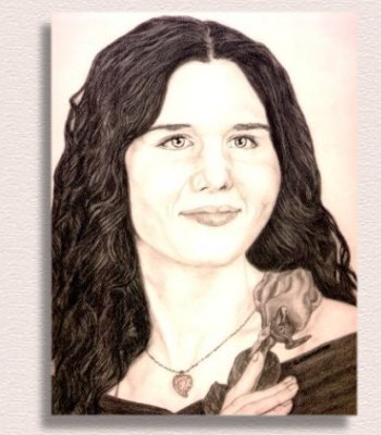 Graduation - a Portrait created in Charcoal by Portrait Artist Nancy Anthony