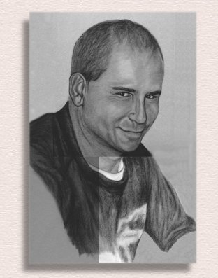 Sunday Afternoon - a painting created in Charcoal by Portrait Artist Nancy Anthony makes a great gift!