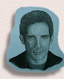 Charcoal Portrait of Actor/Comedian Ben Stiller