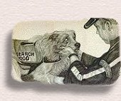 Portrait of a 911 rescue dog - a gift that honors all Americans.